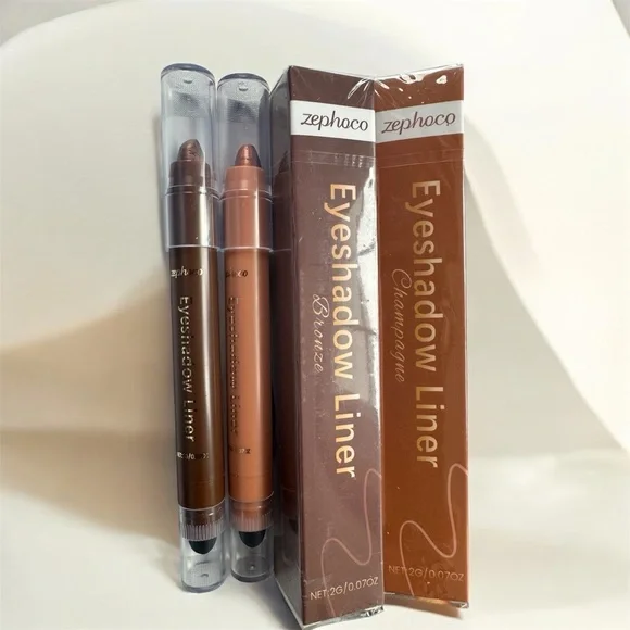 NEW, Unopened Zephoco Champagne and Bronze Eyeshadow Liner Set - Picture 1 of 2